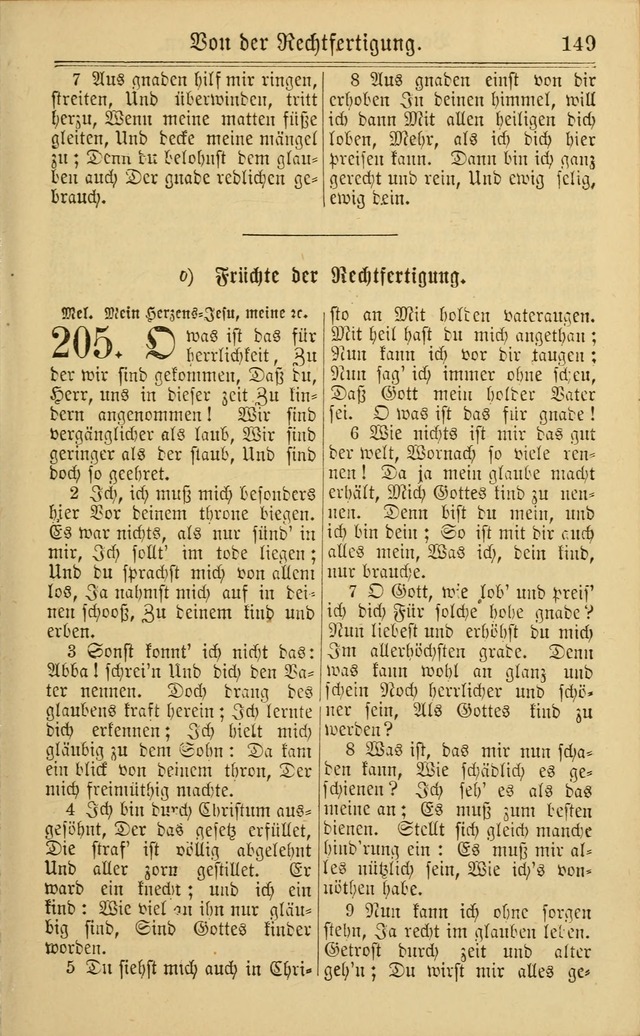 Neuestes Gemeinschaftliches Gesangbuch: zum gotttesdienstlichen Gebrauch der Lutherischen und Reformierten Gemeinden in Nord-Amerika: eine sammlung von 652 liedern mit dem dazu gehörigen anhang... page 151