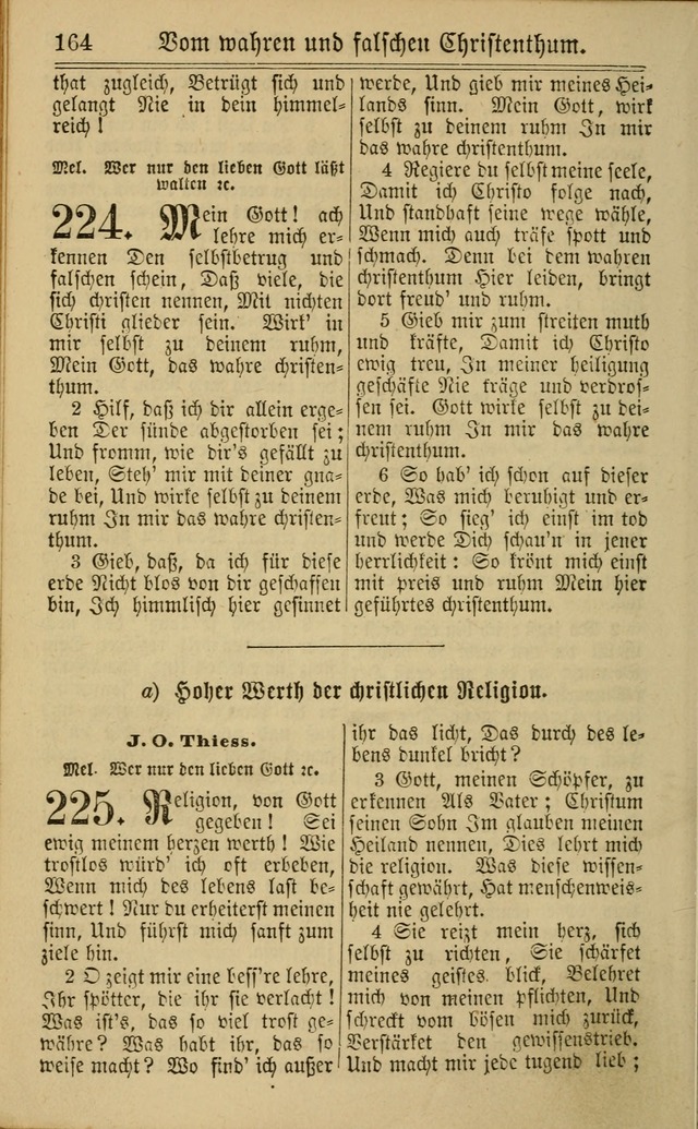 Neuestes Gemeinschaftliches Gesangbuch: zum gotttesdienstlichen Gebrauch der Lutherischen und Reformierten Gemeinden in Nord-Amerika: eine sammlung von 652 liedern mit dem dazu gehörigen anhang... page 166