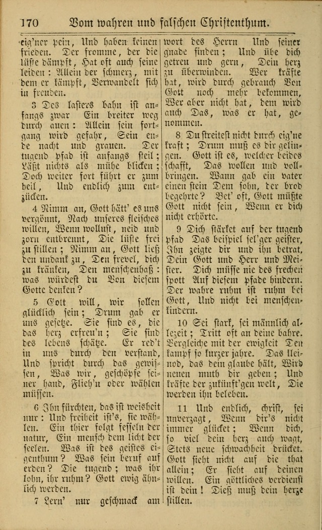 Neuestes Gemeinschaftliches Gesangbuch: zum gotttesdienstlichen Gebrauch der Lutherischen und Reformierten Gemeinden in Nord-Amerika: eine sammlung von 652 liedern mit dem dazu gehörigen anhang... page 172