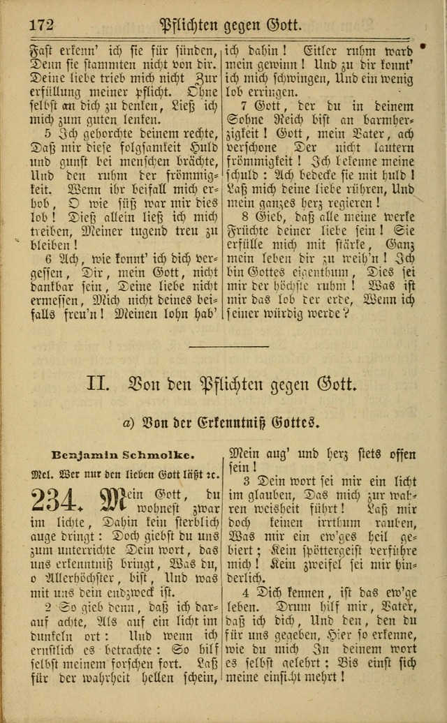 Neuestes Gemeinschaftliches Gesangbuch: zum gotttesdienstlichen Gebrauch der Lutherischen und Reformierten Gemeinden in Nord-Amerika: eine sammlung von 652 liedern mit dem dazu gehörigen anhang... page 174