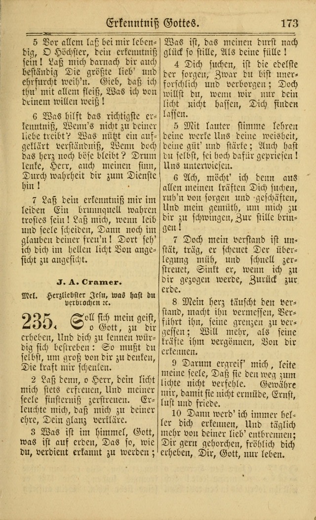 Neuestes Gemeinschaftliches Gesangbuch: zum gotttesdienstlichen Gebrauch der Lutherischen und Reformierten Gemeinden in Nord-Amerika: eine sammlung von 652 liedern mit dem dazu gehörigen anhang... page 175