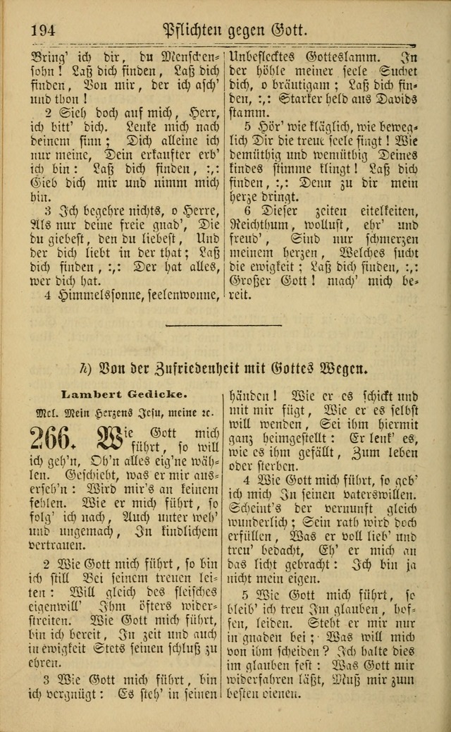 Neuestes Gemeinschaftliches Gesangbuch: zum gotttesdienstlichen Gebrauch der Lutherischen und Reformierten Gemeinden in Nord-Amerika: eine sammlung von 652 liedern mit dem dazu gehörigen anhang... page 196