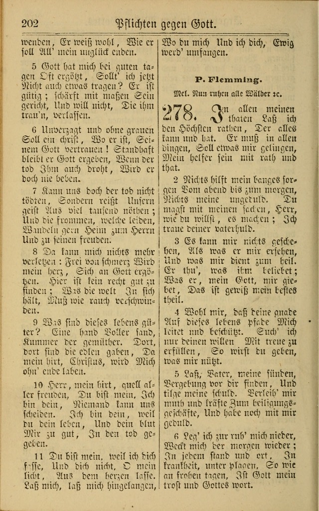 Neuestes Gemeinschaftliches Gesangbuch: zum gotttesdienstlichen Gebrauch der Lutherischen und Reformierten Gemeinden in Nord-Amerika: eine sammlung von 652 liedern mit dem dazu gehörigen anhang... page 204