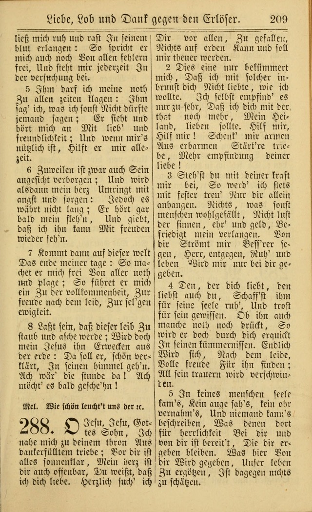 Neuestes Gemeinschaftliches Gesangbuch: zum gotttesdienstlichen Gebrauch der Lutherischen und Reformierten Gemeinden in Nord-Amerika: eine sammlung von 652 liedern mit dem dazu gehörigen anhang... page 211