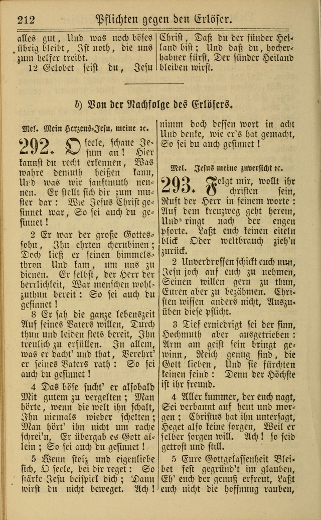 Neuestes Gemeinschaftliches Gesangbuch: zum gotttesdienstlichen Gebrauch der Lutherischen und Reformierten Gemeinden in Nord-Amerika: eine sammlung von 652 liedern mit dem dazu gehörigen anhang... page 214