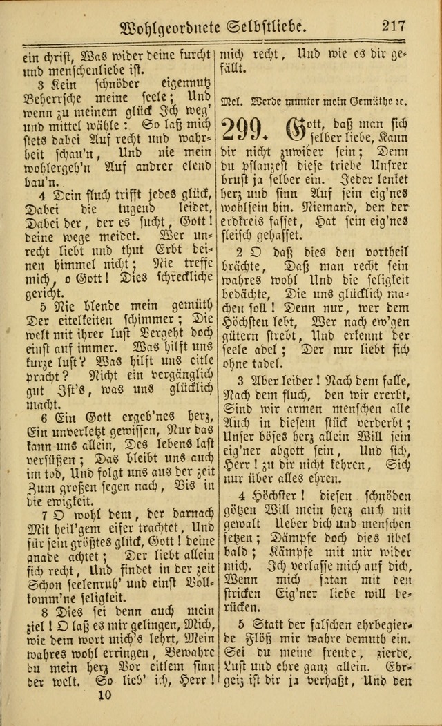 Neuestes Gemeinschaftliches Gesangbuch: zum gotttesdienstlichen Gebrauch der Lutherischen und Reformierten Gemeinden in Nord-Amerika: eine sammlung von 652 liedern mit dem dazu gehörigen anhang... page 219