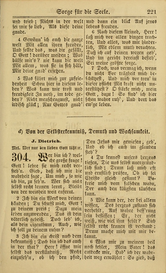 Neuestes Gemeinschaftliches Gesangbuch: zum gotttesdienstlichen Gebrauch der Lutherischen und Reformierten Gemeinden in Nord-Amerika: eine sammlung von 652 liedern mit dem dazu gehörigen anhang... page 223