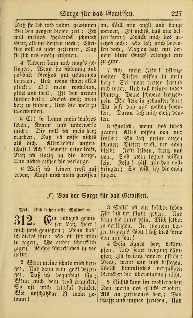 Neuestes Gemeinschaftliches Gesangbuch: zum gotttesdienstlichen Gebrauch der Lutherischen und Reformierten Gemeinden in Nord-Amerika: eine sammlung von 652 liedern mit dem dazu gehörigen anhang... page 229