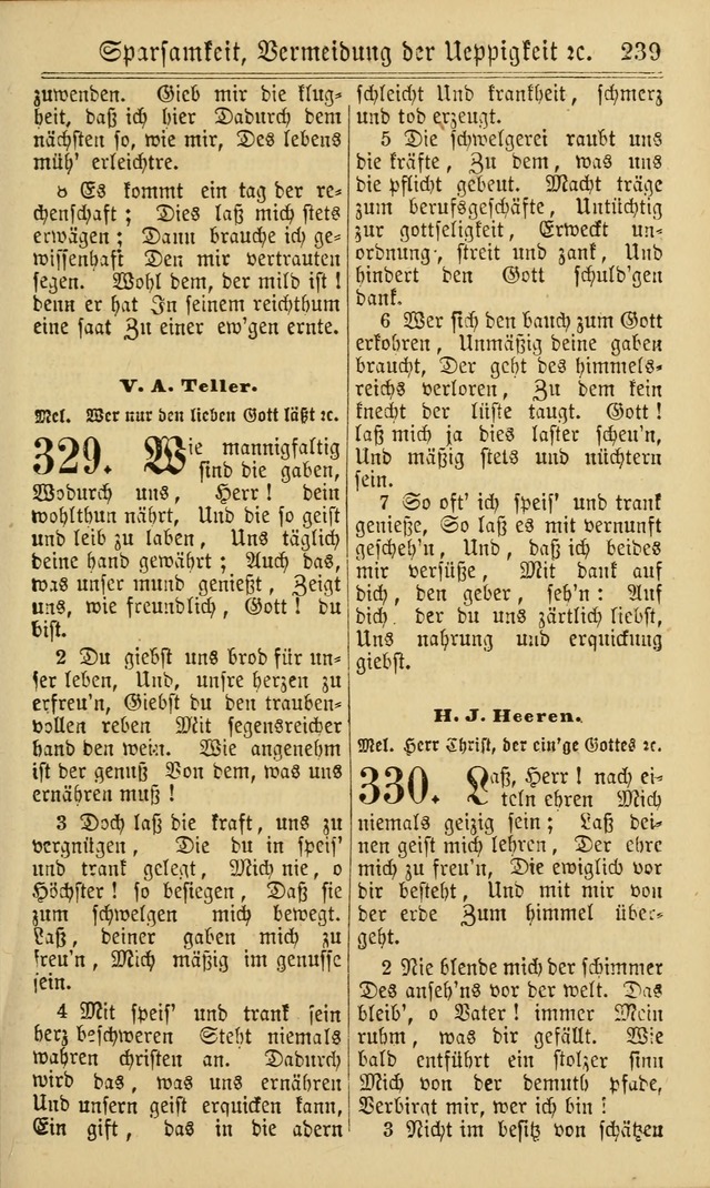 Neuestes Gemeinschaftliches Gesangbuch: zum gotttesdienstlichen Gebrauch der Lutherischen und Reformierten Gemeinden in Nord-Amerika: eine sammlung von 652 liedern mit dem dazu gehörigen anhang... page 241