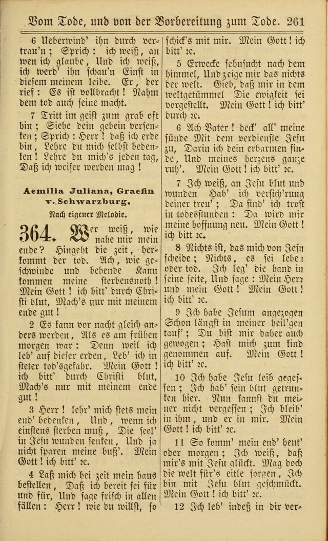 Neuestes Gemeinschaftliches Gesangbuch: zum gotttesdienstlichen Gebrauch der Lutherischen und Reformierten Gemeinden in Nord-Amerika: eine sammlung von 652 liedern mit dem dazu gehörigen anhang... page 263