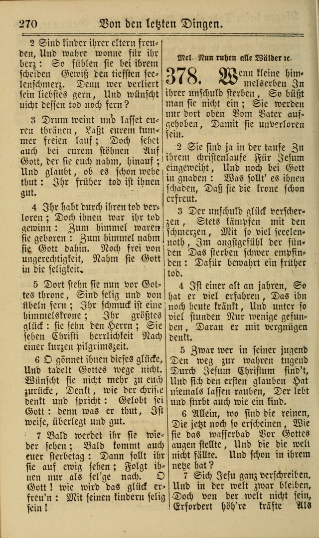 Neuestes Gemeinschaftliches Gesangbuch: zum gotttesdienstlichen Gebrauch der Lutherischen und Reformierten Gemeinden in Nord-Amerika: eine sammlung von 652 liedern mit dem dazu gehörigen anhang... page 272