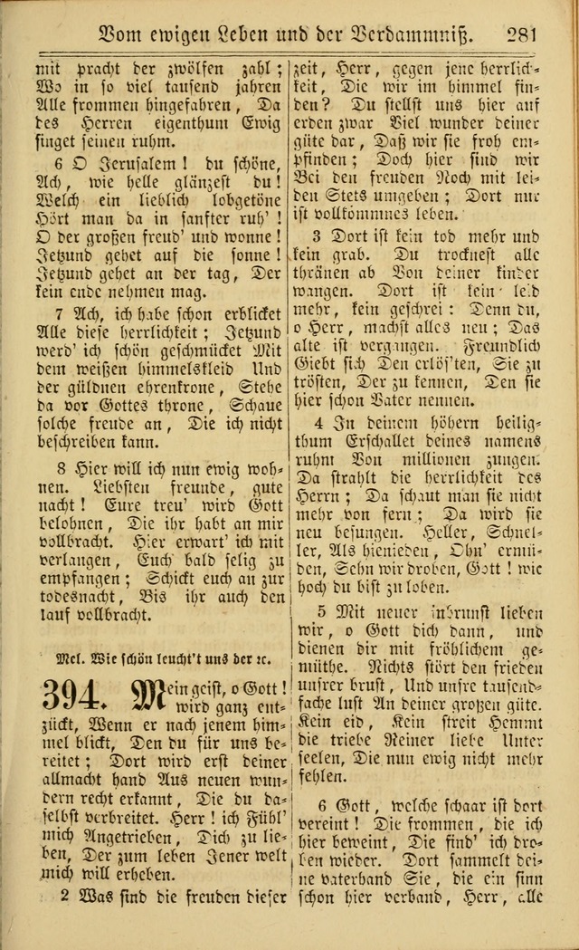 Neuestes Gemeinschaftliches Gesangbuch: zum gotttesdienstlichen Gebrauch der Lutherischen und Reformierten Gemeinden in Nord-Amerika: eine sammlung von 652 liedern mit dem dazu gehörigen anhang... page 283