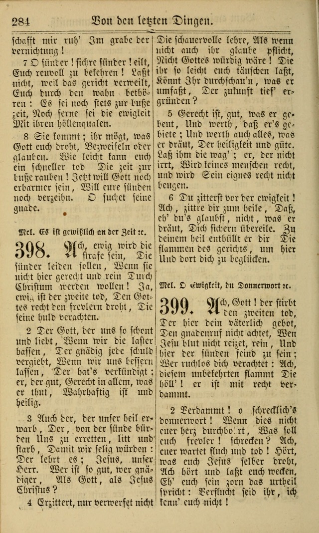 Neuestes Gemeinschaftliches Gesangbuch: zum gotttesdienstlichen Gebrauch der Lutherischen und Reformierten Gemeinden in Nord-Amerika: eine sammlung von 652 liedern mit dem dazu gehörigen anhang... page 286