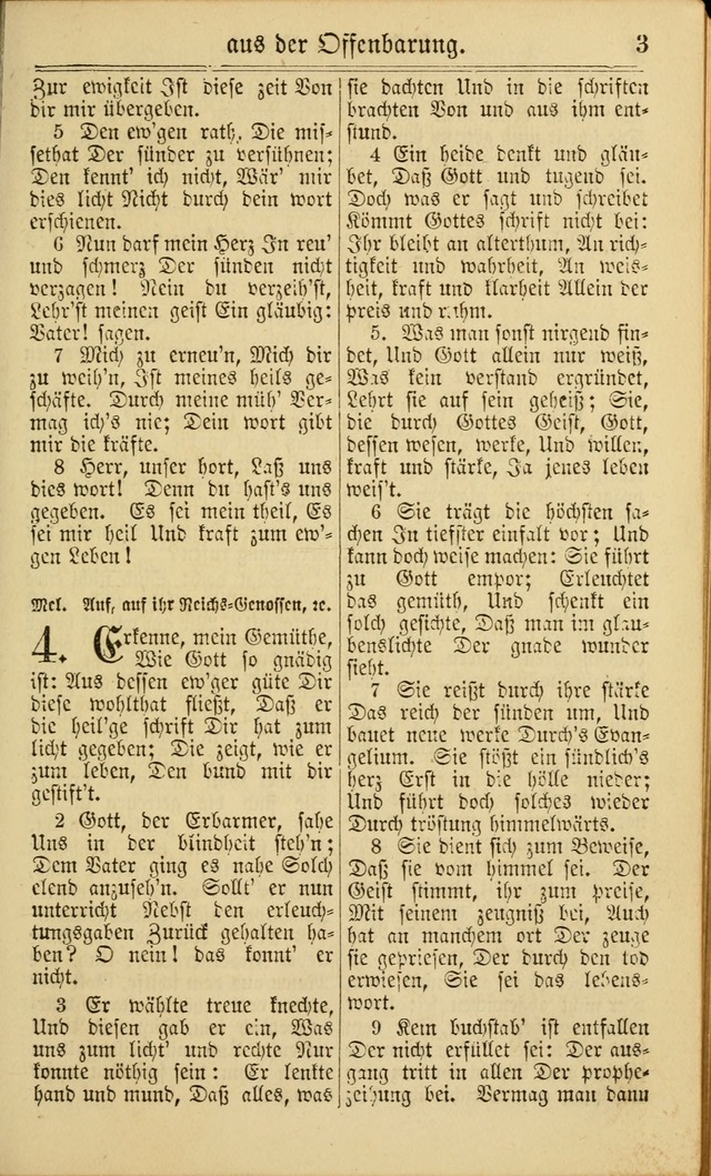 Neuestes Gemeinschaftliches Gesangbuch: zum gotttesdienstlichen Gebrauch der Lutherischen und Reformierten Gemeinden in Nord-Amerika: eine sammlung von 652 liedern mit dem dazu gehörigen anhang... page 3