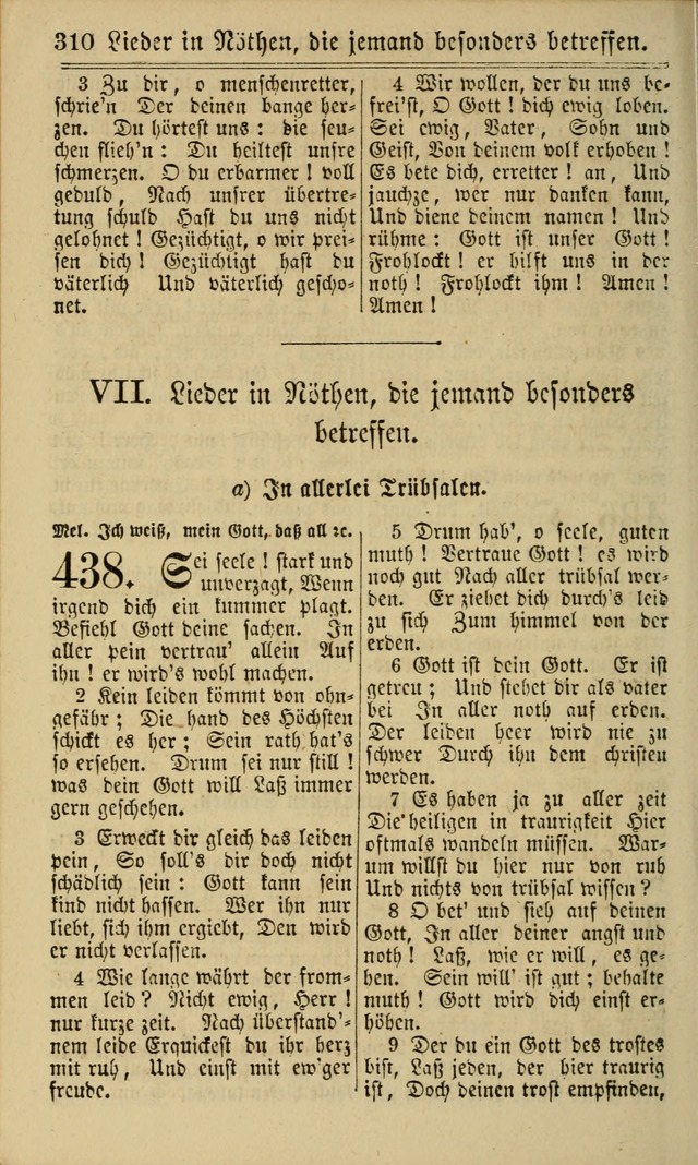 Neuestes Gemeinschaftliches Gesangbuch: zum gotttesdienstlichen Gebrauch der Lutherischen und Reformierten Gemeinden in Nord-Amerika: eine sammlung von 652 liedern mit dem dazu gehörigen anhang... page 312