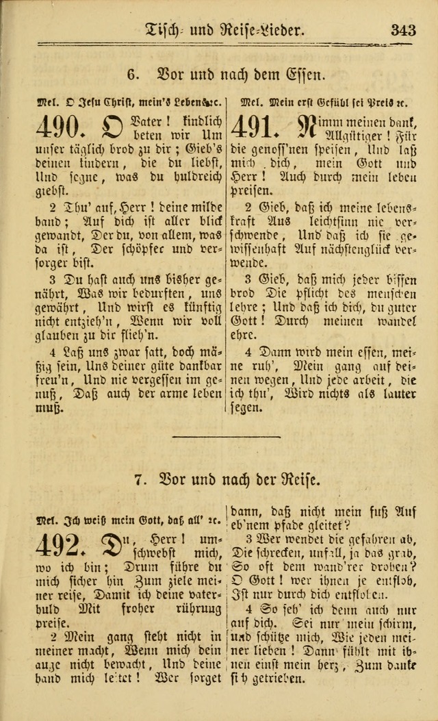 Neuestes Gemeinschaftliches Gesangbuch: zum gotttesdienstlichen Gebrauch der Lutherischen und Reformierten Gemeinden in Nord-Amerika: eine sammlung von 652 liedern mit dem dazu gehörigen anhang... page 345