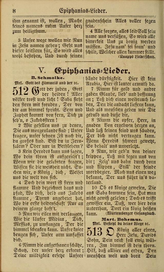 Neuestes Gemeinschaftliches Gesangbuch: zum gotttesdienstlichen Gebrauch der Lutherischen und Reformierten Gemeinden in Nord-Amerika: eine sammlung von 652 liedern mit dem dazu gehörigen anhang... page 354