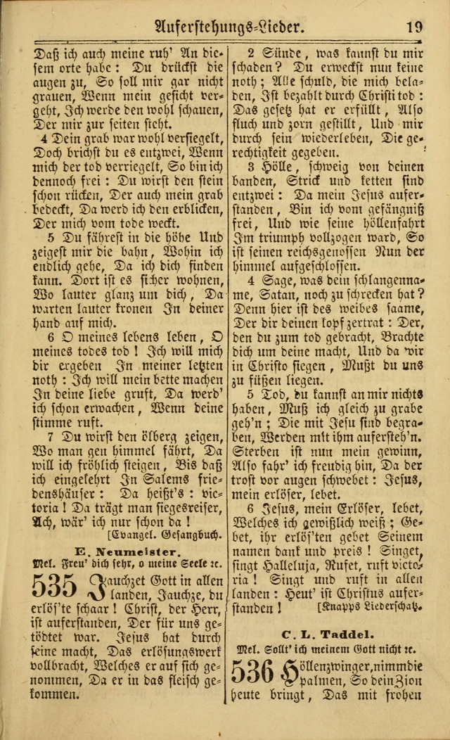 Neuestes Gemeinschaftliches Gesangbuch: zum gotttesdienstlichen Gebrauch der Lutherischen und Reformierten Gemeinden in Nord-Amerika: eine sammlung von 652 liedern mit dem dazu gehörigen anhang... page 365