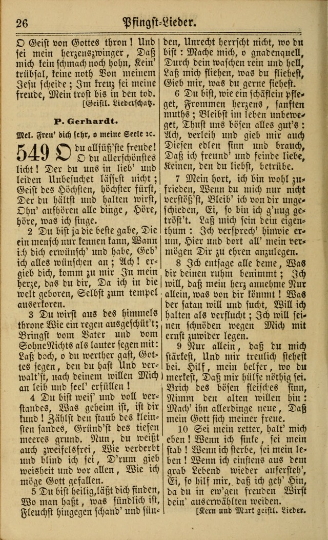 Neuestes Gemeinschaftliches Gesangbuch: zum gotttesdienstlichen Gebrauch der Lutherischen und Reformierten Gemeinden in Nord-Amerika: eine sammlung von 652 liedern mit dem dazu gehörigen anhang... page 372