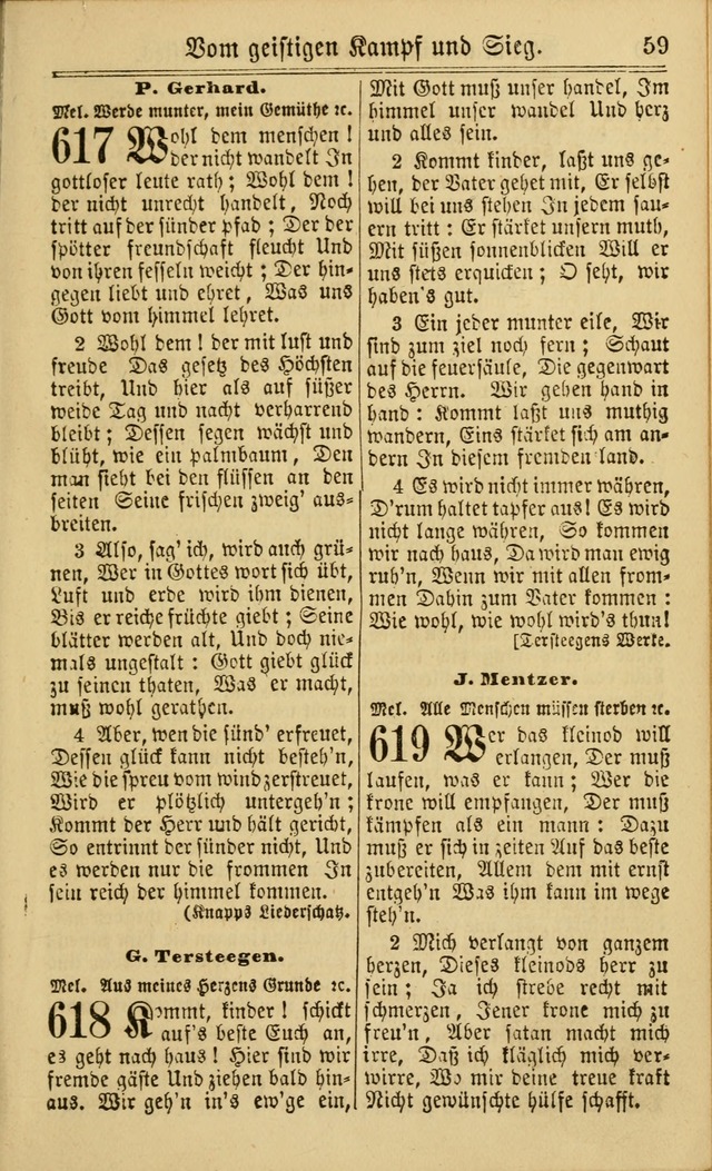 Neuestes Gemeinschaftliches Gesangbuch: zum gotttesdienstlichen Gebrauch der Lutherischen und Reformierten Gemeinden in Nord-Amerika: eine sammlung von 652 liedern mit dem dazu gehörigen anhang... page 405