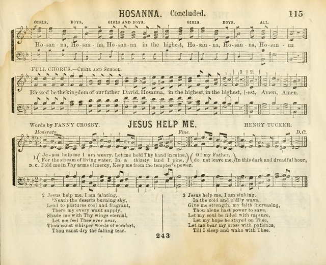 The New Golden Shower: containing the Gems of the "Golden Shower," with about one-half additional (new) pieces, designed for sunday schools, social, missionary and temperance meetings page 115