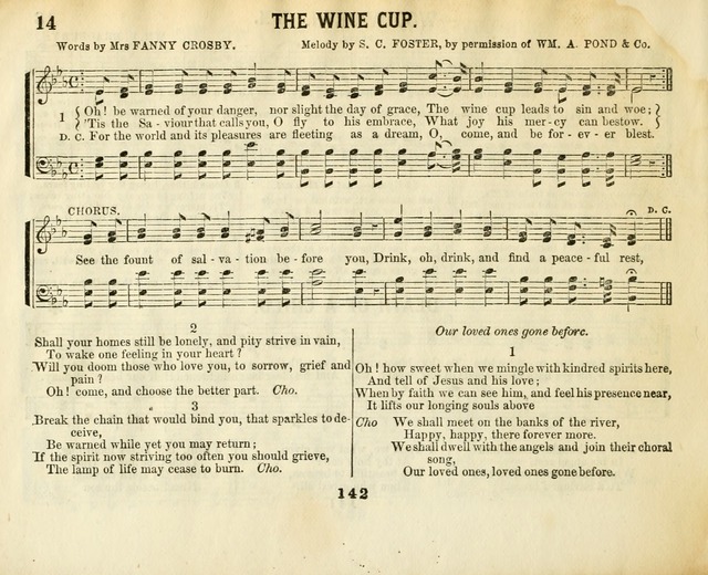 The New Golden Shower: containing the Gems of the "Golden Shower," with about one-half additional (new) pieces, designed for sunday schools, social, missionary and temperance meetings page 14