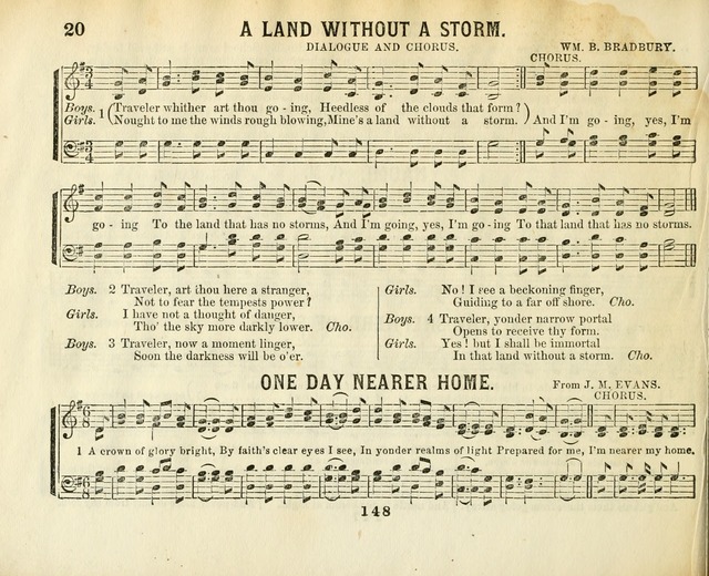 The New Golden Shower: containing the Gems of the "Golden Shower," with about one-half additional (new) pieces, designed for sunday schools, social, missionary and temperance meetings page 20