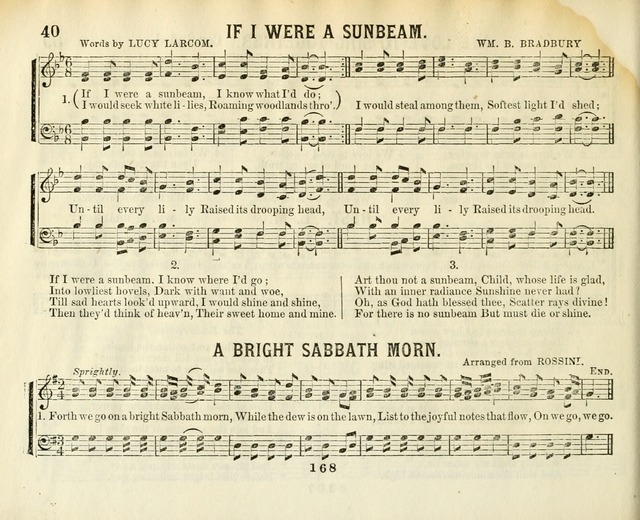 The New Golden Shower: containing the Gems of the "Golden Shower," with about one-half additional (new) pieces, designed for sunday schools, social, missionary and temperance meetings page 40