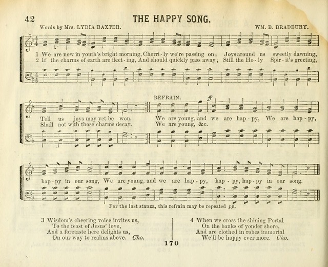 The New Golden Shower: containing the Gems of the "Golden Shower," with about one-half additional (new) pieces, designed for sunday schools, social, missionary and temperance meetings page 42