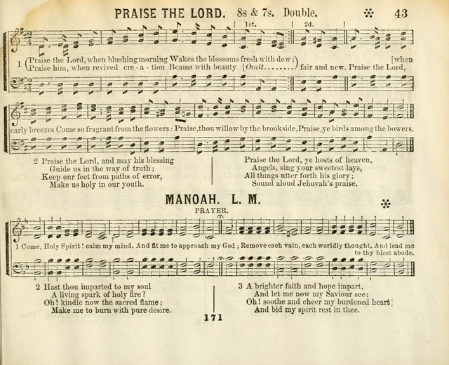 The New Golden Shower: containing the Gems of the "Golden Shower," with about one-half additional (new) pieces, designed for sunday schools, social, missionary and temperance meetings page 43