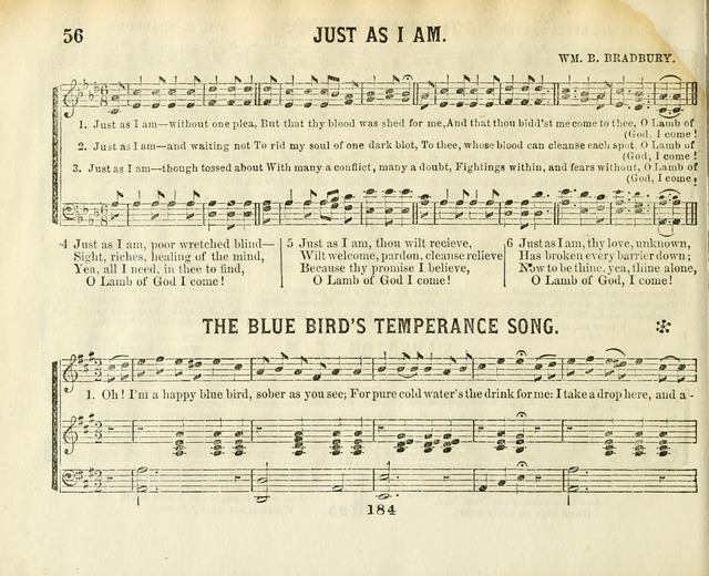 The New Golden Shower: containing the Gems of the "Golden Shower," with about one-half additional (new) pieces, designed for sunday schools, social, missionary and temperance meetings page 56