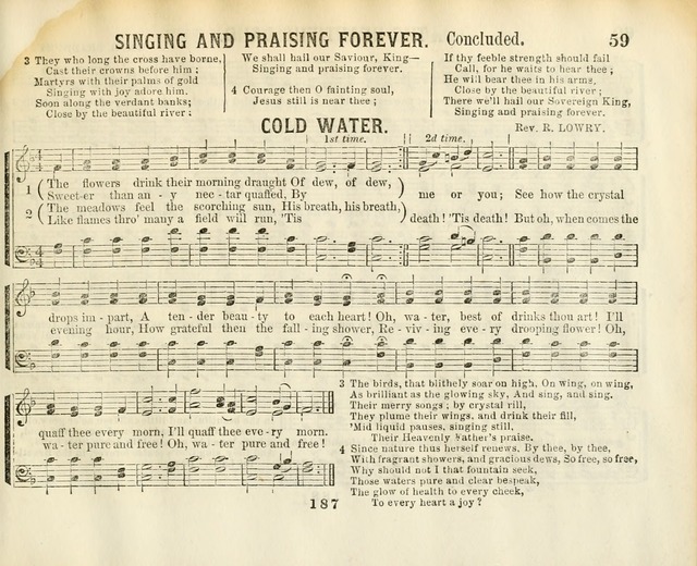 The New Golden Shower: containing the Gems of the "Golden Shower," with about one-half additional (new) pieces, designed for sunday schools, social, missionary and temperance meetings page 59