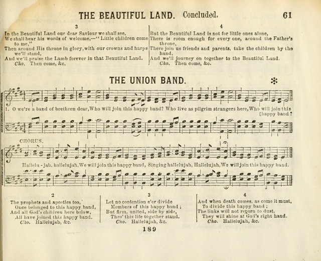 The New Golden Shower: containing the Gems of the "Golden Shower," with about one-half additional (new) pieces, designed for sunday schools, social, missionary and temperance meetings page 61