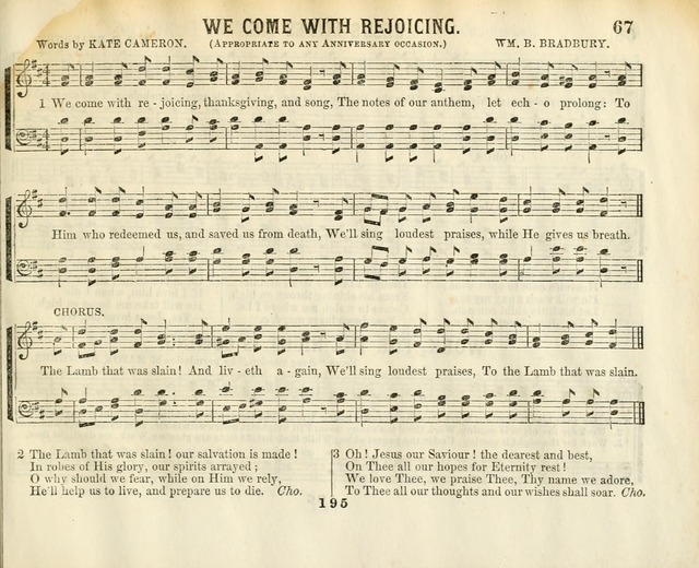 The New Golden Shower: containing the Gems of the "Golden Shower," with about one-half additional (new) pieces, designed for sunday schools, social, missionary and temperance meetings page 67