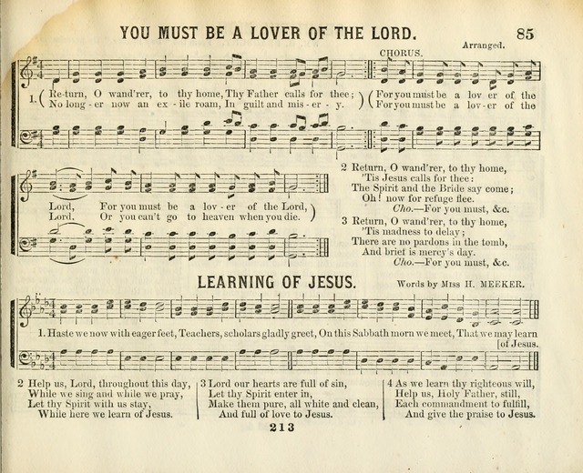 The New Golden Shower: containing the Gems of the "Golden Shower," with about one-half additional (new) pieces, designed for sunday schools, social, missionary and temperance meetings page 85