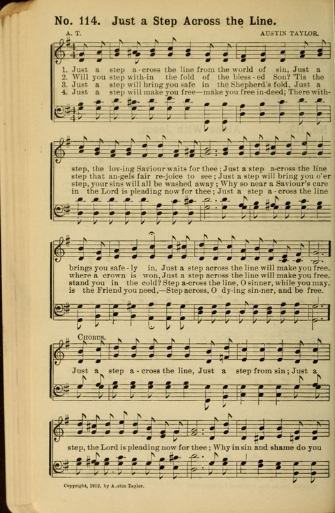 The New Gospel Song Book: A Rare Collection of Songs designed for Christian Work and Worship page 114