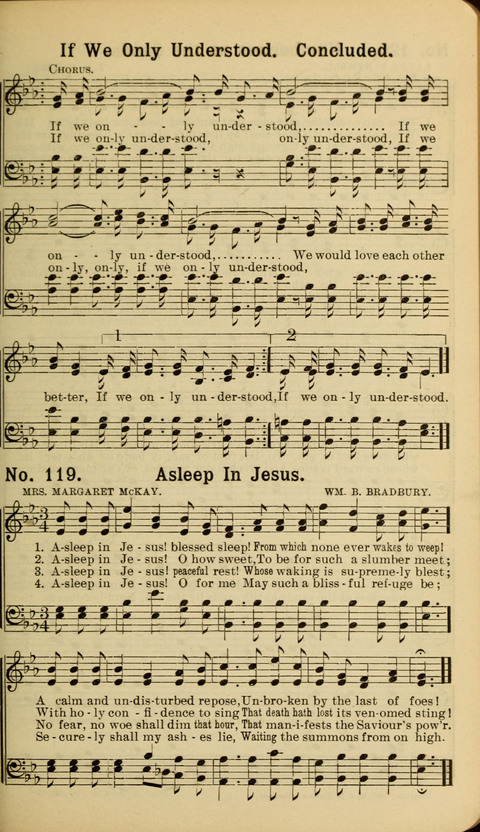 The New Gospel Song Book: A Rare Collection of Songs designed for Christian Work and Worship page 119