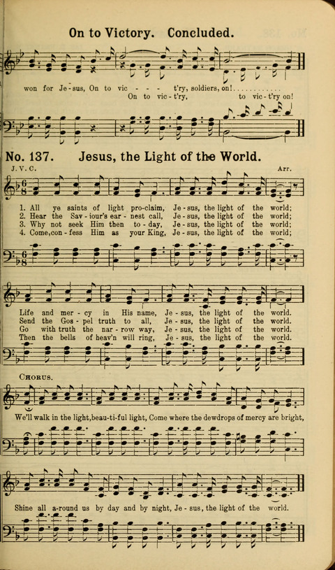 The New Gospel Song Book: A Rare Collection of Songs designed for Christian Work and Worship page 137