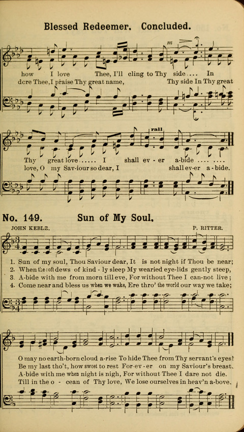 The New Gospel Song Book: A Rare Collection of Songs designed for Christian Work and Worship page 149