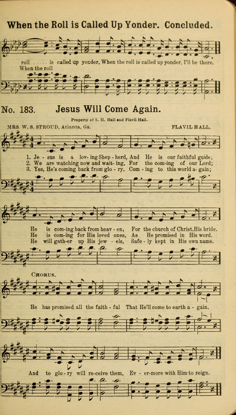 The New Gospel Song Book: A Rare Collection of Songs designed for Christian Work and Worship page 183