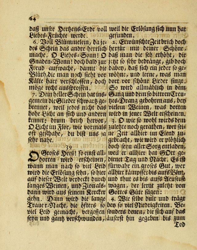 Nachklang zum Gesäng der einsamen Turtel Taube, enthaltend eine neue Sammlung Geistlicher Lieder page 147