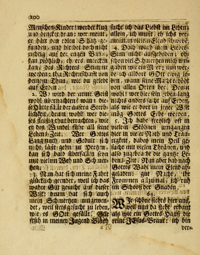 Nachklang zum Gesäng der einsamen Turtel Taube, enthaltend eine neue Sammlung Geistlicher Lieder page 183