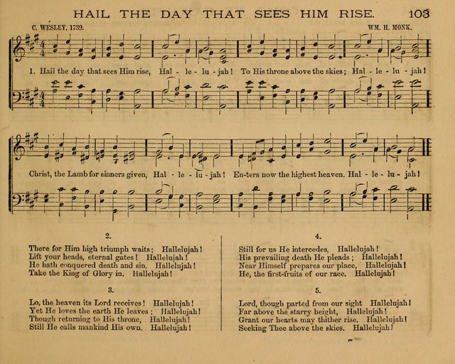 The New Hymnary: a collection of hymns and tunes for Sunday Schools page 105