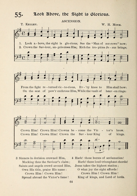 The New Hosanna: A book of Songs and Hymns for The Sunday-school and The Home page 64