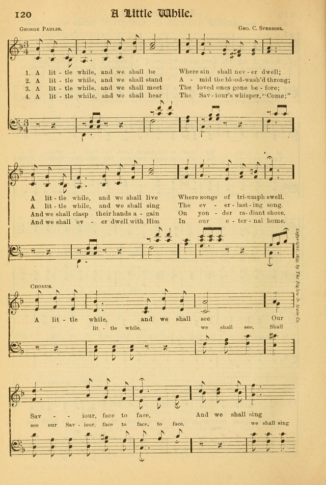 Northfield Hymnal: for use in evangelistic and church services, conventions, sunday schools, and all prayer and social meetings of the church and home page 120