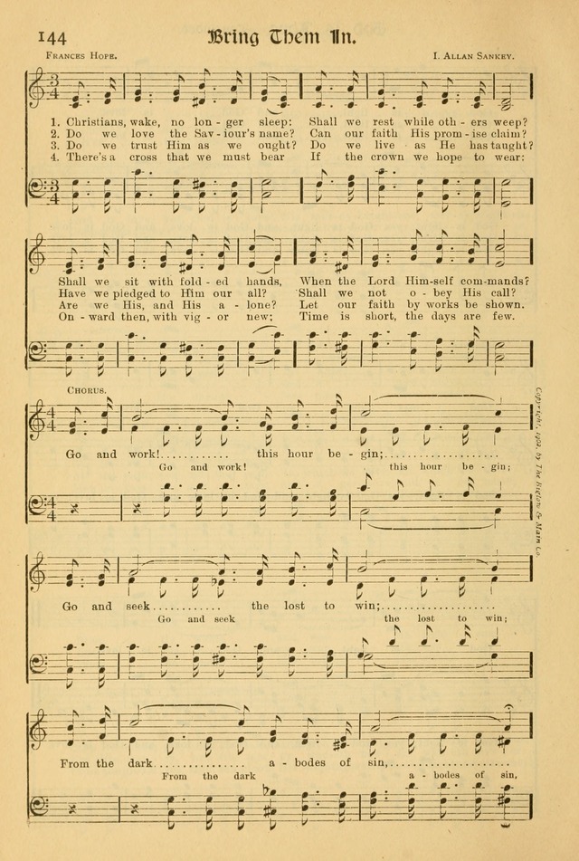 Northfield Hymnal: for use in evangelistic and church services, conventions, sunday schools, and all prayer and social meetings of the church and home page 146