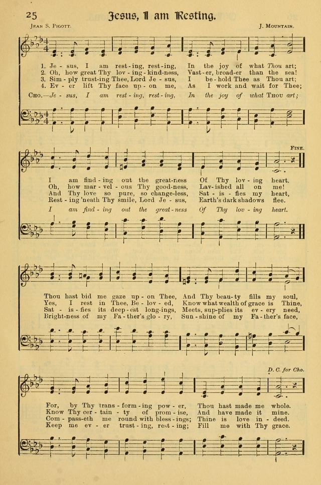 Northfield Hymnal: for use in evangelistic and church services, conventions, sunday schools, and all prayer and social meetings of the church and home page 25