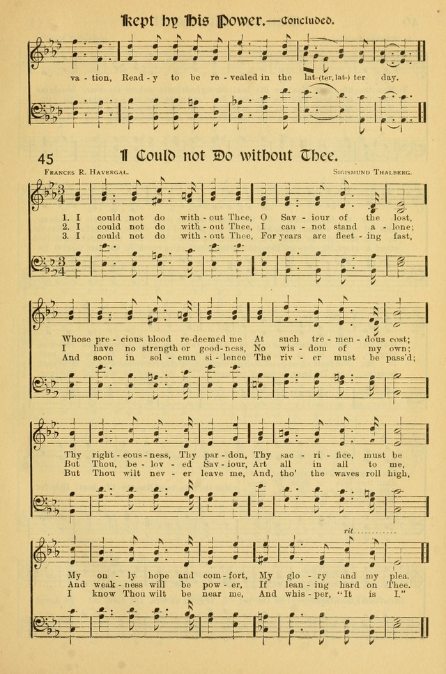 Northfield Hymnal: for use in evangelistic and church services, conventions, sunday schools, and all prayer and social meetings of the church and home page 45