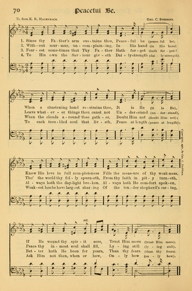 Northfield Hymnal: for use in evangelistic and church services, conventions, sunday schools, and all prayer and social meetings of the church and home page 70