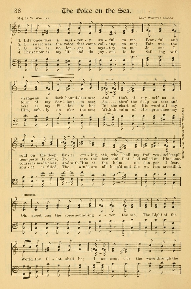 Northfield Hymnal: for use in evangelistic and church services, conventions, sunday schools, and all prayer and social meetings of the church and home page 88